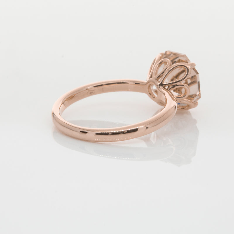 18ct Rose Gold Morganite Octavia Ring-Ring-Walker & Hall