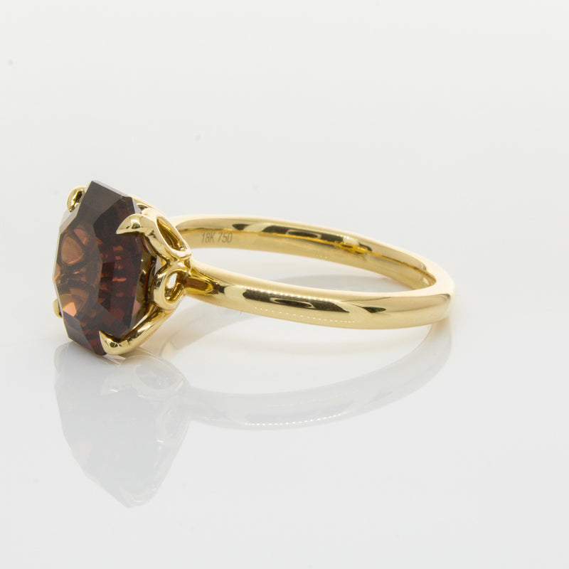 18ct Yellow Gold Garnet Octavia Ring-Ring-Walker & Hall