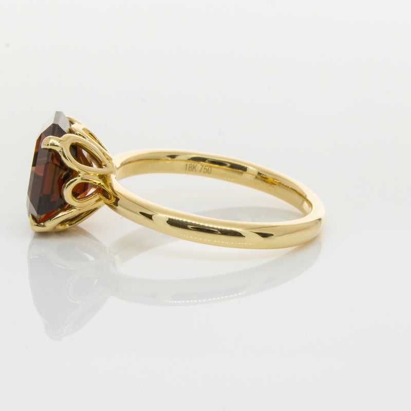 18ct Yellow Gold Garnet Octavia Ring-Ring-Walker & Hall