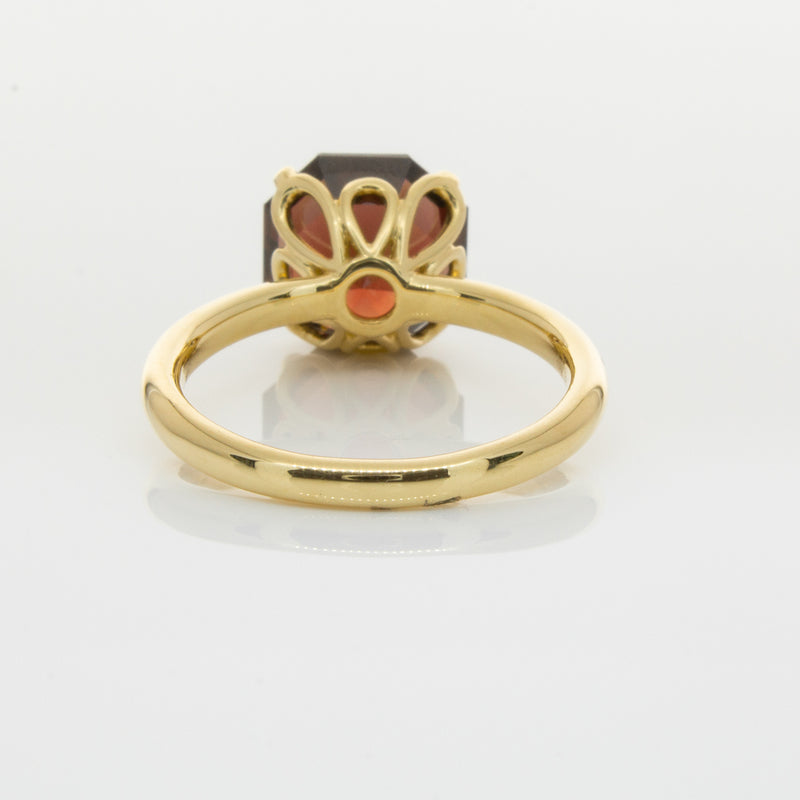 18ct Yellow Gold Garnet Octavia Ring-Ring-Walker & Hall