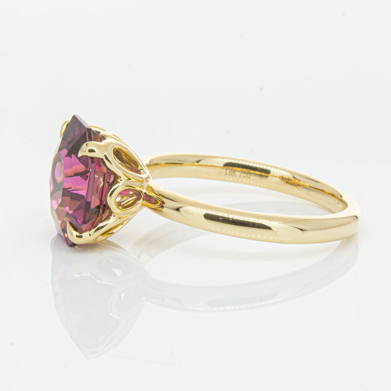 18ct Yellow Gold Pink Tourmaline Octavia Ring-Ring-Walker & Hall