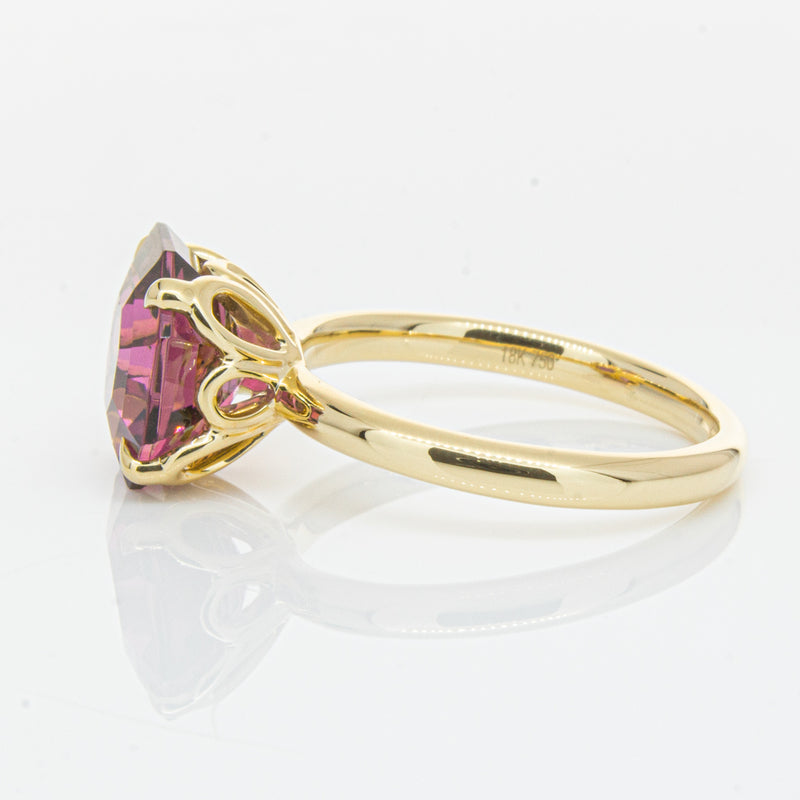 18ct Yellow Gold Pink Tourmaline Octavia Ring-Ring-Walker & Hall