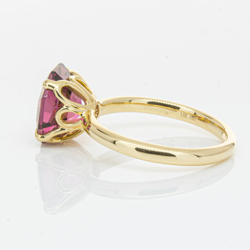 18ct Yellow Gold Pink Tourmaline Octavia Ring-Ring-Walker & Hall