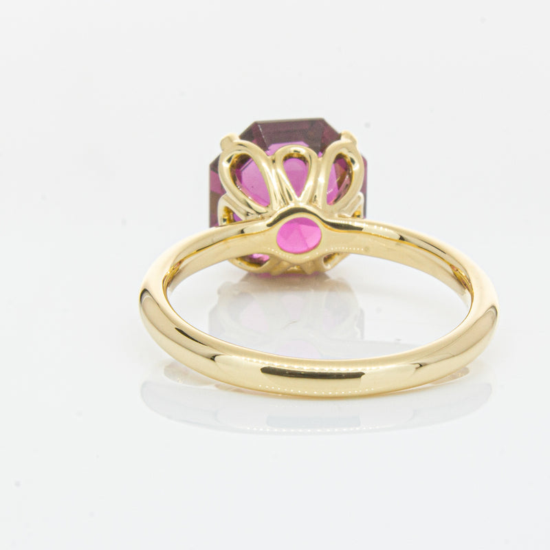 18ct Yellow Gold Pink Tourmaline Octavia Ring-Ring-Walker & Hall