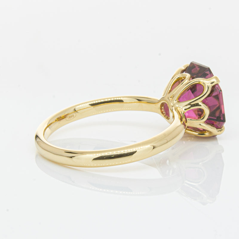 18ct Yellow Gold Pink Tourmaline Octavia Ring-Ring-Walker & Hall
