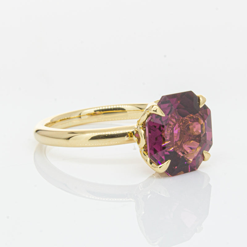 18ct Yellow Gold Pink Tourmaline Octavia Ring-Ring-Walker & Hall