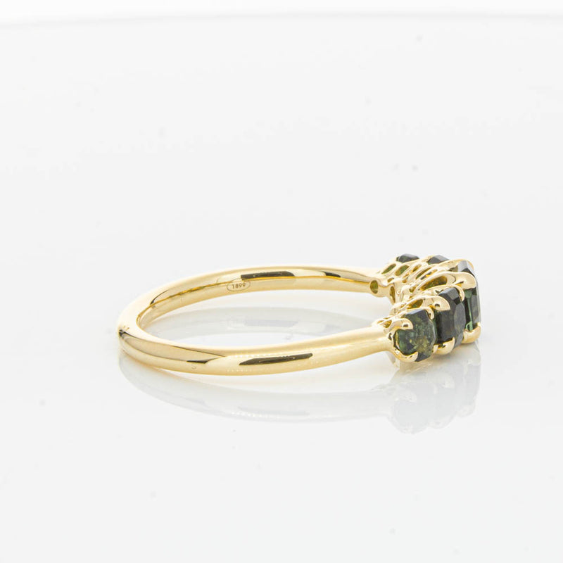 18ct Yellow Gold Five Stone Tourmaline Octavia Ring-Ring-Walker & Hall