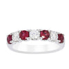 18ct White Gold .79ct Ruby & Diamond Rialto Ring-Ring-Walker & Hall