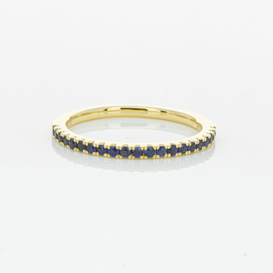 18ct Yellow Gold Sapphire Millie Band-Ring-Walker & Hall