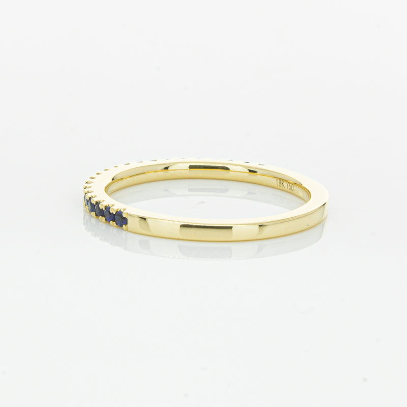 18ct Yellow Gold Sapphire Millie Band-Ring-Walker & Hall