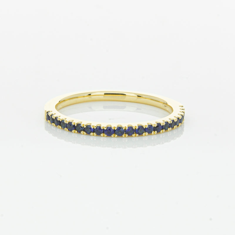 18ct Yellow Gold Sapphire Millie Band-Ring-Walker & Hall