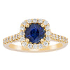 18ct Yellow Gold 1.42ct Sapphire & Diamond Manhattan Ring-Ring-Walker & Hall