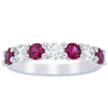 18ct White Gold .71ct Ruby & Diamond Panorama Ring-Ring-Walker & Hall