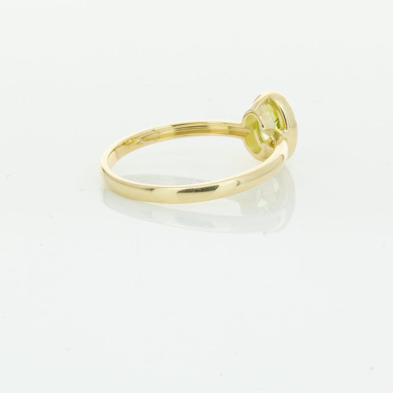 9ct Yellow Gold Peridot Lemongrass Ring-Ring-Walker & Hall