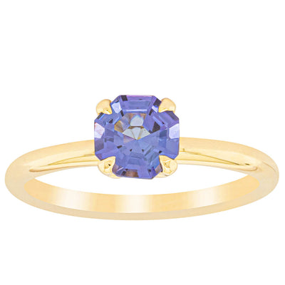 18ct Yellow Gold Tanzanite Mini Octavia Ring-Ring-Walker & Hall