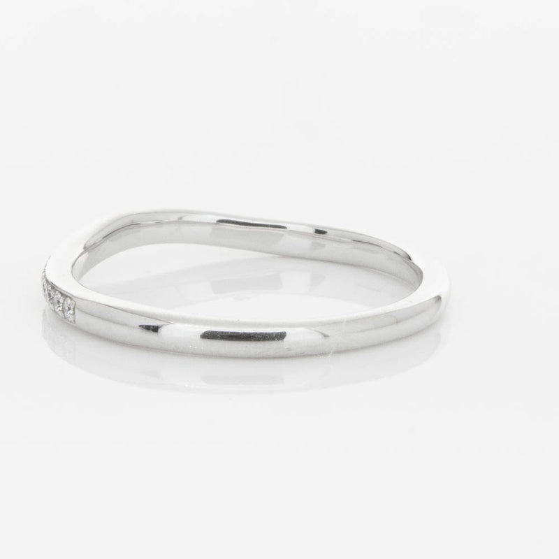 18ct White Gold .15ct Diamond Grace Band-Ring-Walker & Hall