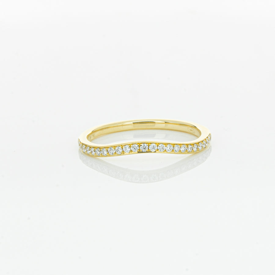 18ct Yellow Gold .15ct Diamond Grace Band-Ring-Walker & Hall
