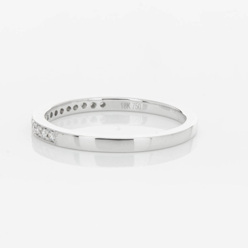18ct White Gold .12ct Diamond Aurora Band-Ring-Walker & Hall