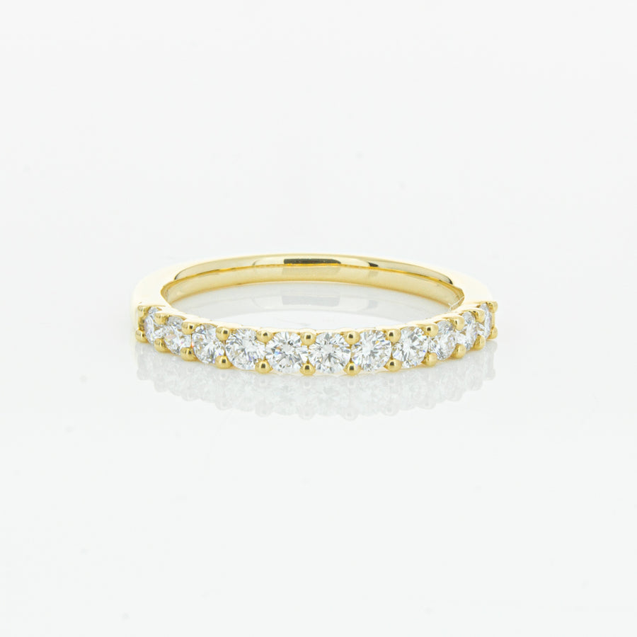 18ct Yellow Gold .50ct Diamond Panorama Band-Ring-Walker & Hall