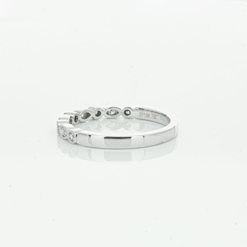 18ct White Gold Diamond Aura Ring-Ring-Walker & Hall