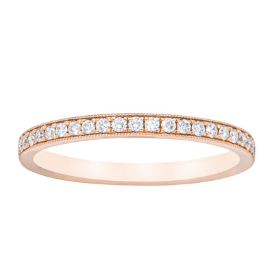18ct Rose Gold .16ct Diamond Galaxis Band-Ring-Walker & Hall