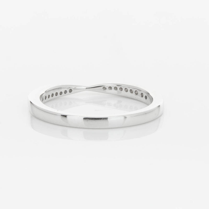 18ct White Gold .09ct Diamond Zenith Band-Ring-Walker & Hall