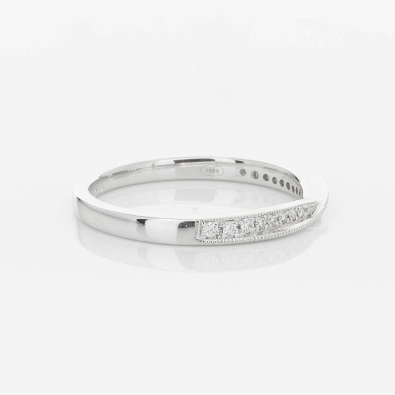 18ct White Gold .09ct Diamond Zenith Band-Ring-Walker & Hall