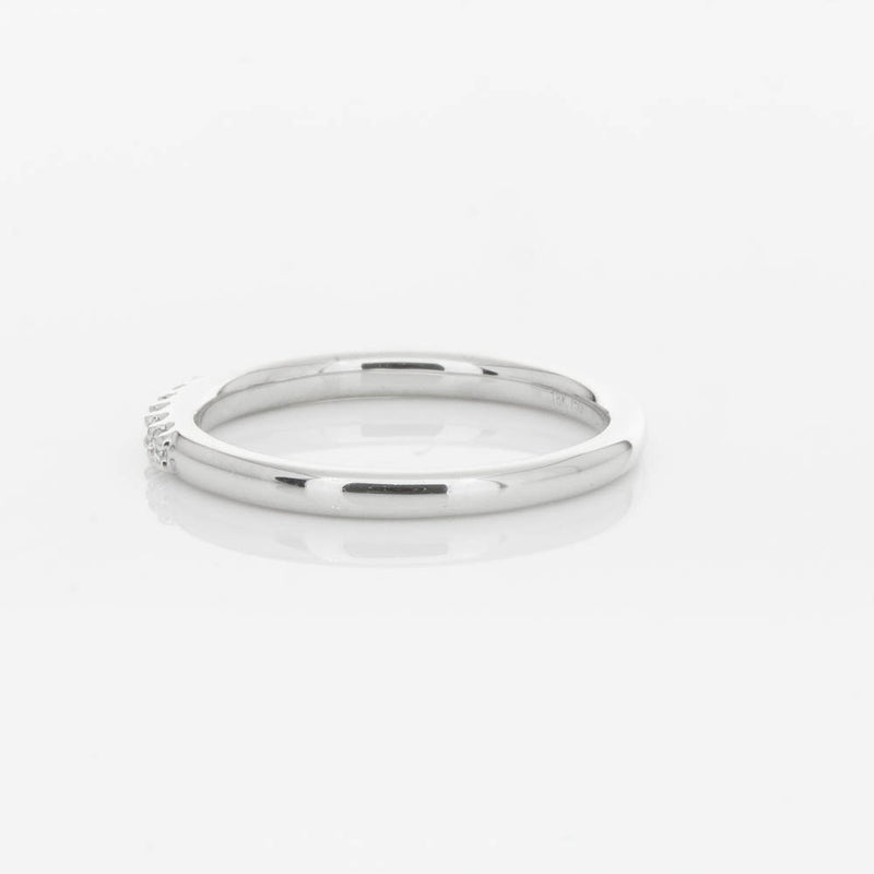 18ct White Gold .20ct Diamond Manhattan Band-Ring-Walker & Hall