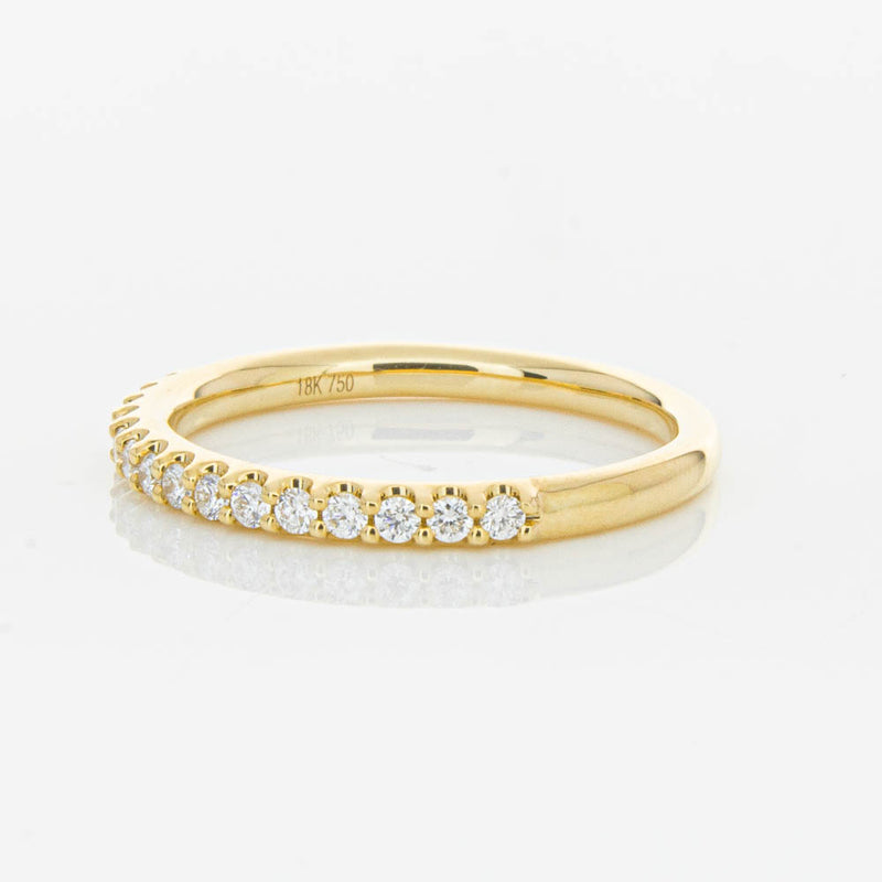 18ct Yellow Gold .20ct Diamond Manhattan Band-Ring-Walker & Hall