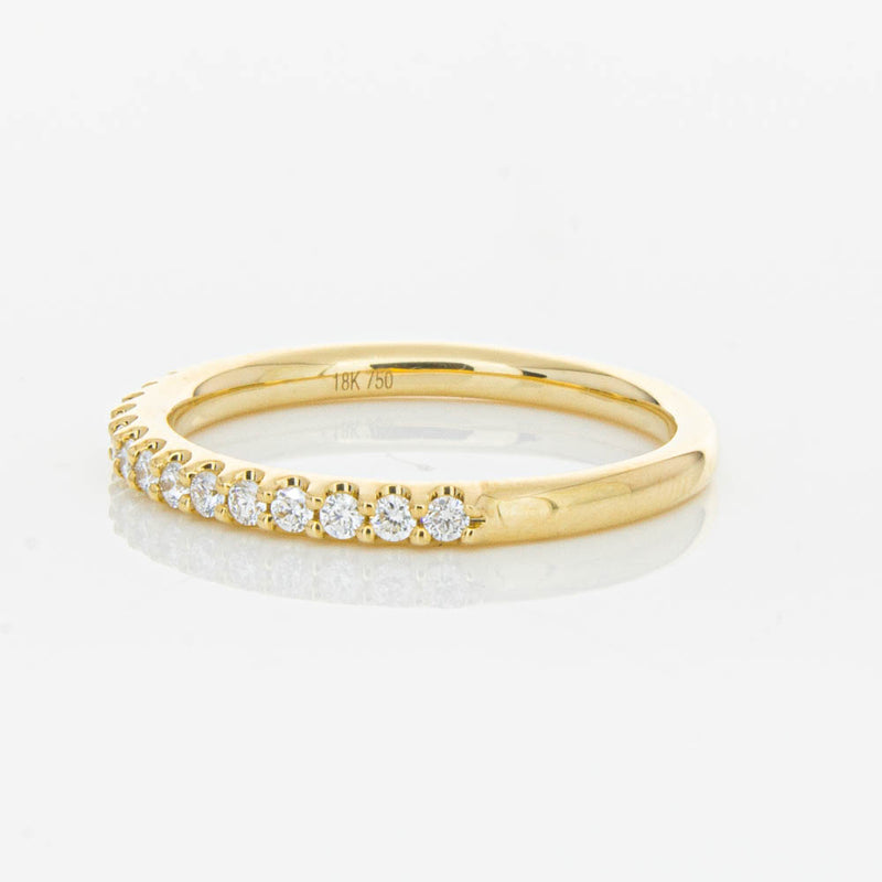 18ct Yellow Gold .20ct Diamond Manhattan Band-Ring-Walker & Hall