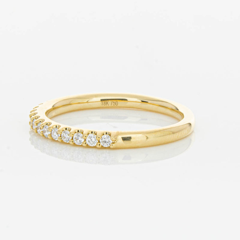 18ct Yellow Gold .20ct Diamond Manhattan Band-Ring-Walker & Hall