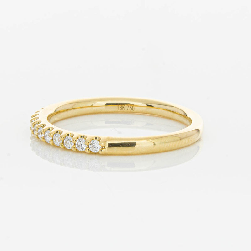 18ct Yellow Gold .20ct Diamond Manhattan Band-Ring-Walker & Hall