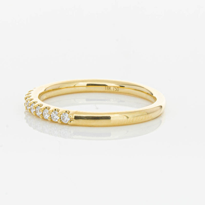 18ct Yellow Gold .20ct Diamond Manhattan Band-Ring-Walker & Hall