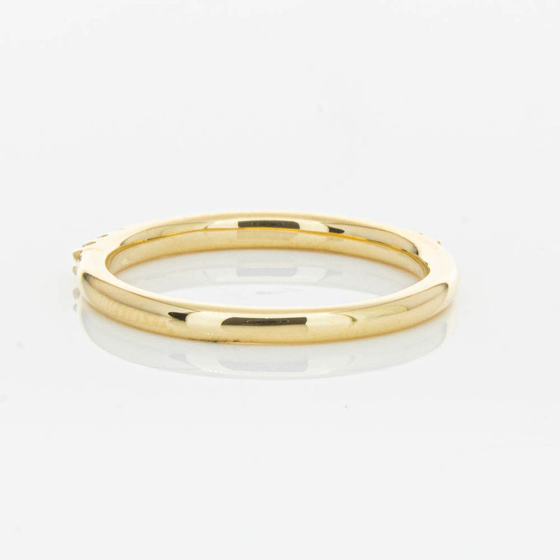 18ct Yellow Gold .20ct Diamond Manhattan Band-Ring-Walker & Hall