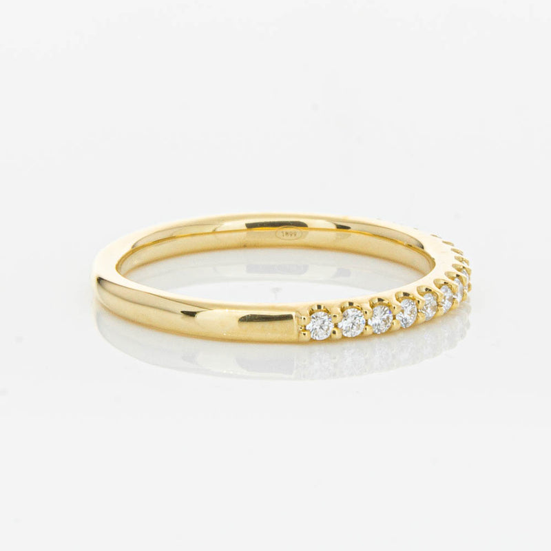 18ct Yellow Gold .20ct Diamond Manhattan Band-Ring-Walker & Hall
