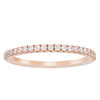 18ct Rose Gold Diamond Millie Band-Ring-Walker & Hall