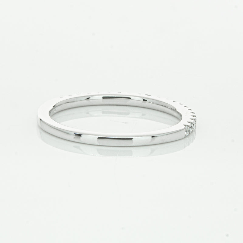 18ct White Gold Diamond Millie Band-Ring-Walker & Hall