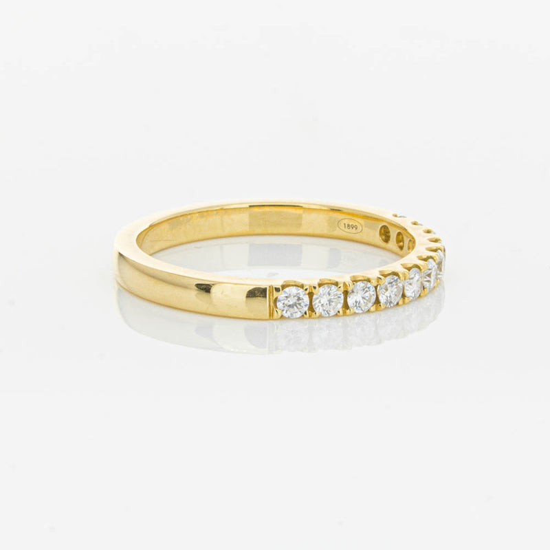 18ct Yellow Gold .33ct Diamond Bella Band-Ring-Walker & Hall