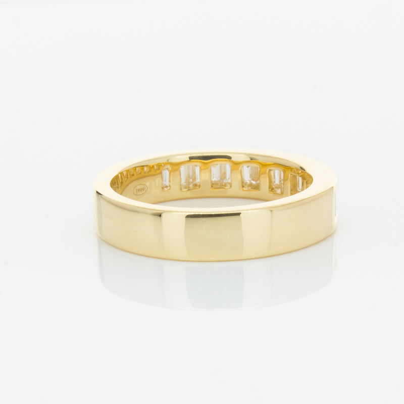 18ct Yellow Gold .80ct Baguette Diamond Eternity Ring-Ring-Walker & Hall