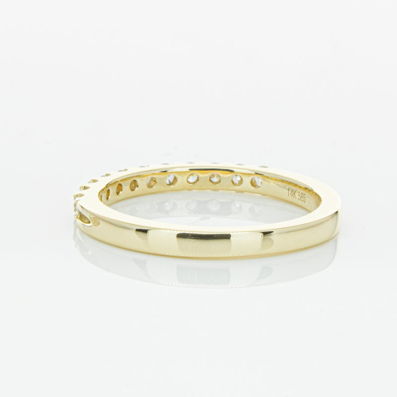 14ct Yellow Gold Diamond Luna Band-Ring-Walker & Hall