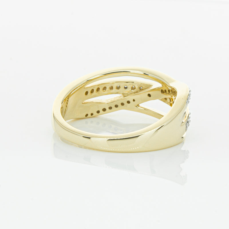 14ct Yellow Gold Diamond Nevaeh Band-Ring-Walker & Hall