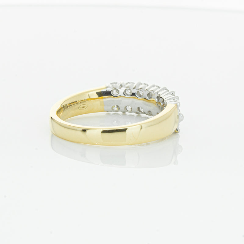 18ct Yellow Gold 1.00ct Diamond Apollo Ring-Ring-Walker & Hall