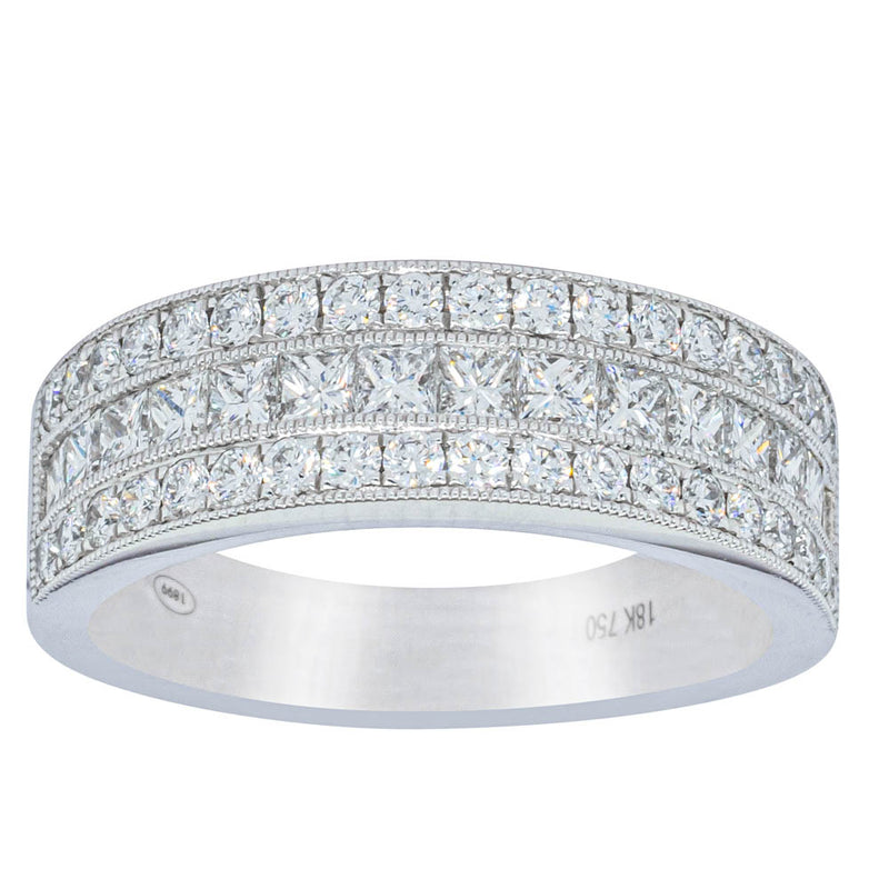 18ct White Gold Diamond Legacy Ring-Ring-Walker & Hall