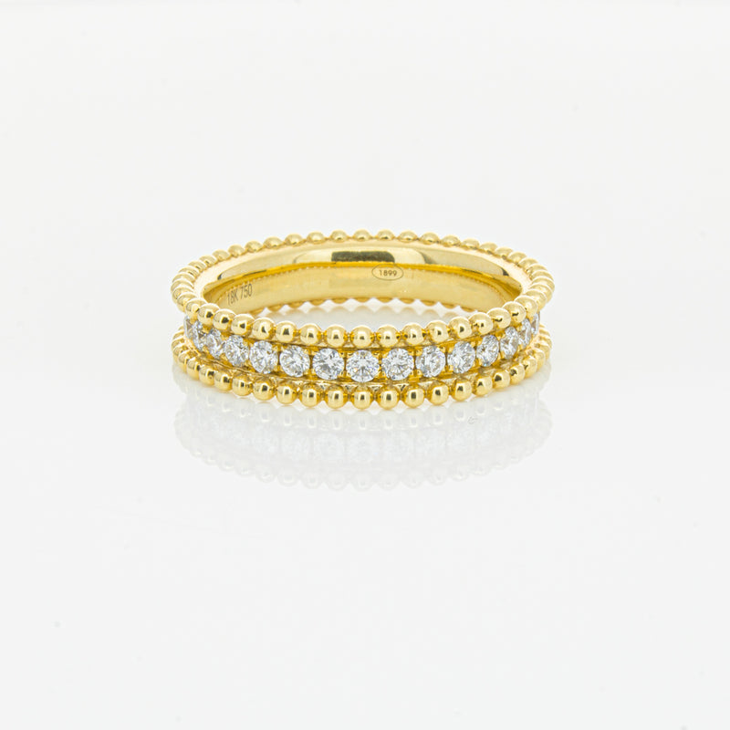 18ct Yellow Gold .53ct Diamond Ring-Ring-Walker & Hall