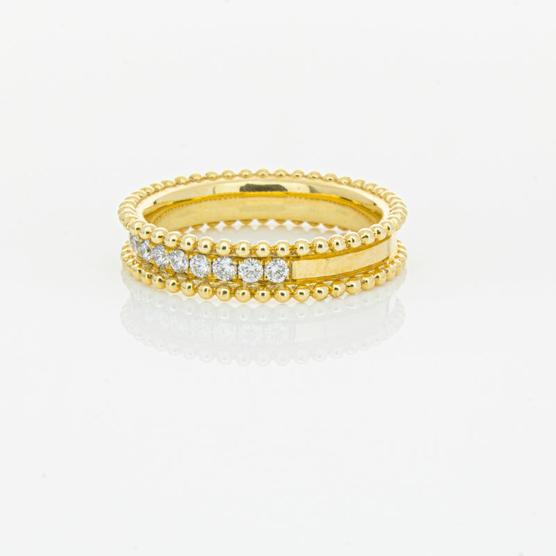18ct Yellow Gold .53ct Diamond Ring-Ring-Walker & Hall