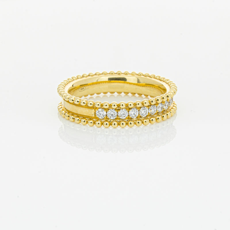 18ct Yellow Gold .53ct Diamond Ring-Ring-Walker & Hall