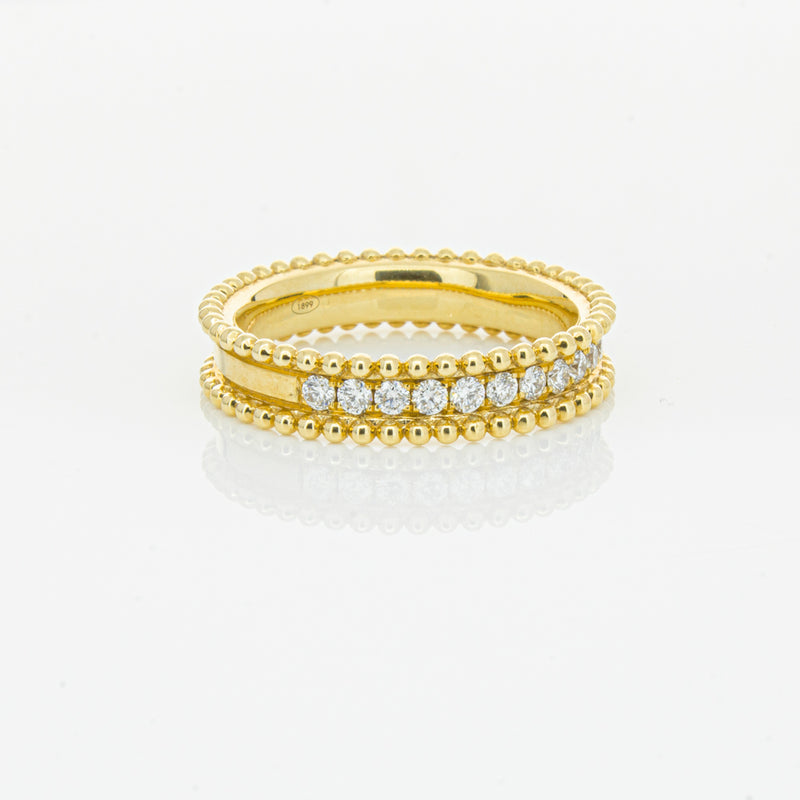 18ct Yellow Gold .53ct Diamond Ring-Ring-Walker & Hall