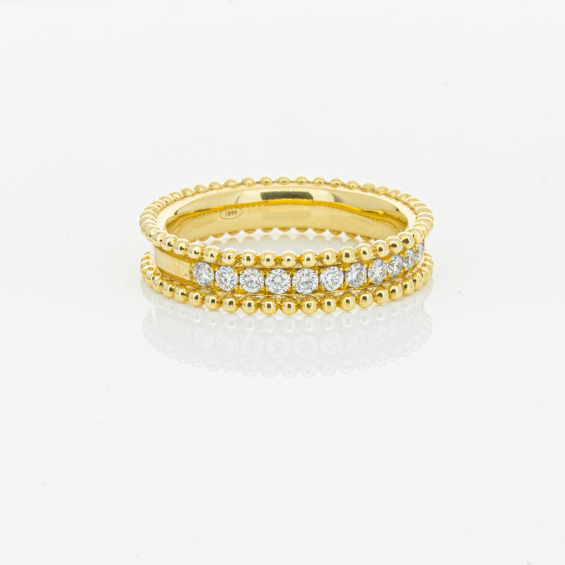 18ct Yellow Gold .53ct Diamond Ring-Ring-Walker & Hall