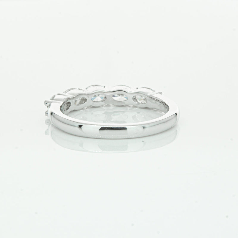 18ct White Gold 1.02ct Oval Cut Diamond Panorama Ring-Ring-Walker & Hall