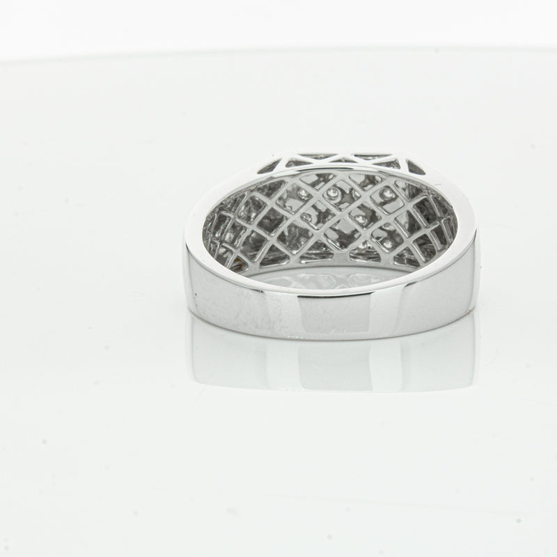 14ct White Gold .15ct Diamond Cluster Ring-Ring-Walker & Hall